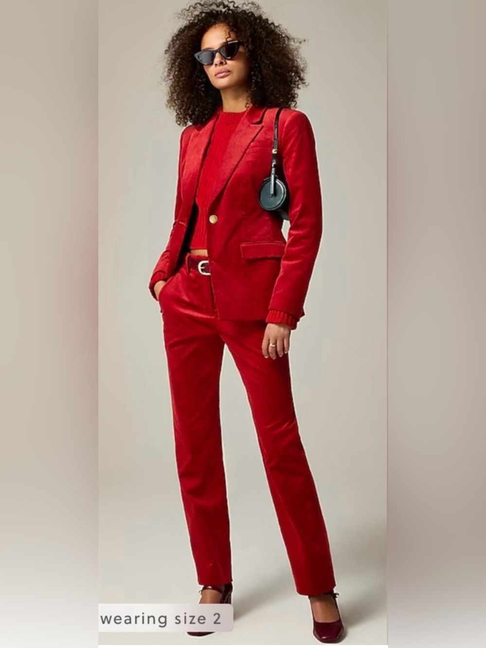 J.Crew plus size Straight-leg corduroy pant in Berry Sangria